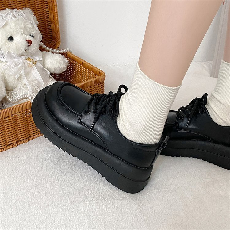 Chunky Sneakers mit Sockendesign – Synthetisches Leder, Robuste Plattform, Vielseitige Damen-Schuhe in Größe 36-41 3