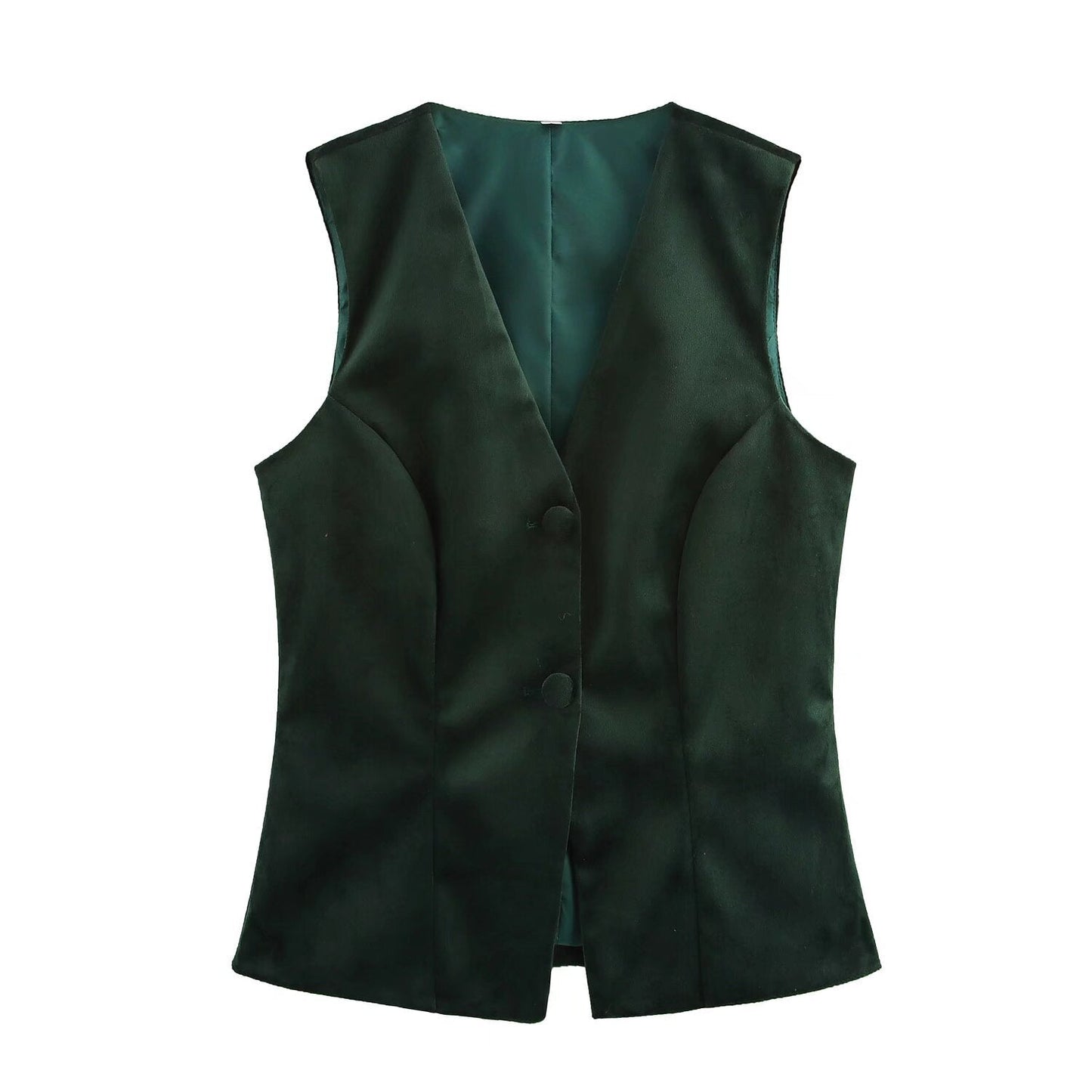 Festtoppar Dam Ärm Lös V-Ringning Polyester-1