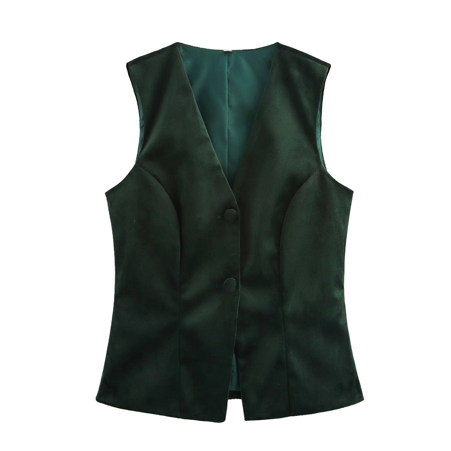 Festtoppar Dam Ärm Lös V-Ringning Polyester-1