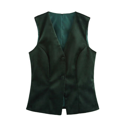 Festtoppar Dam Ärm Lös V-Ringning Polyester-1