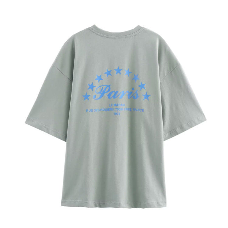 Unisex T-Shirt Grafiskt Tryck Bomull Regular Fit 3