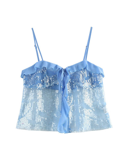 Variant image for Kvinnors Oregelbunden Klänning Spaghetti Band Polyester-10