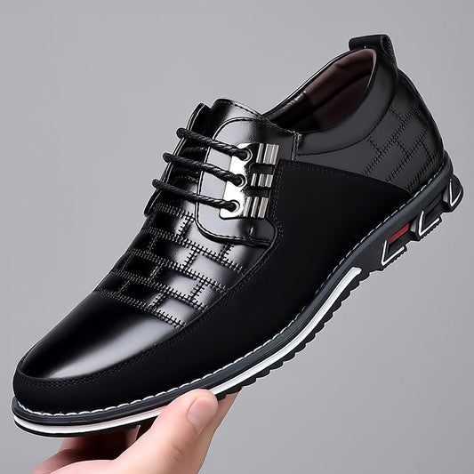 Ortopediska Herrskor i Läder för Elegant Stil och Komfort-1