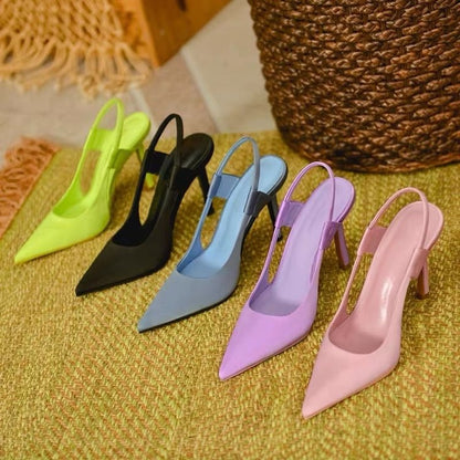 Slingback Pumps med Spetsig Tå i Syntetmaterial – Ergonomiskt Foder för Komfort och Elegant Silhuett 2