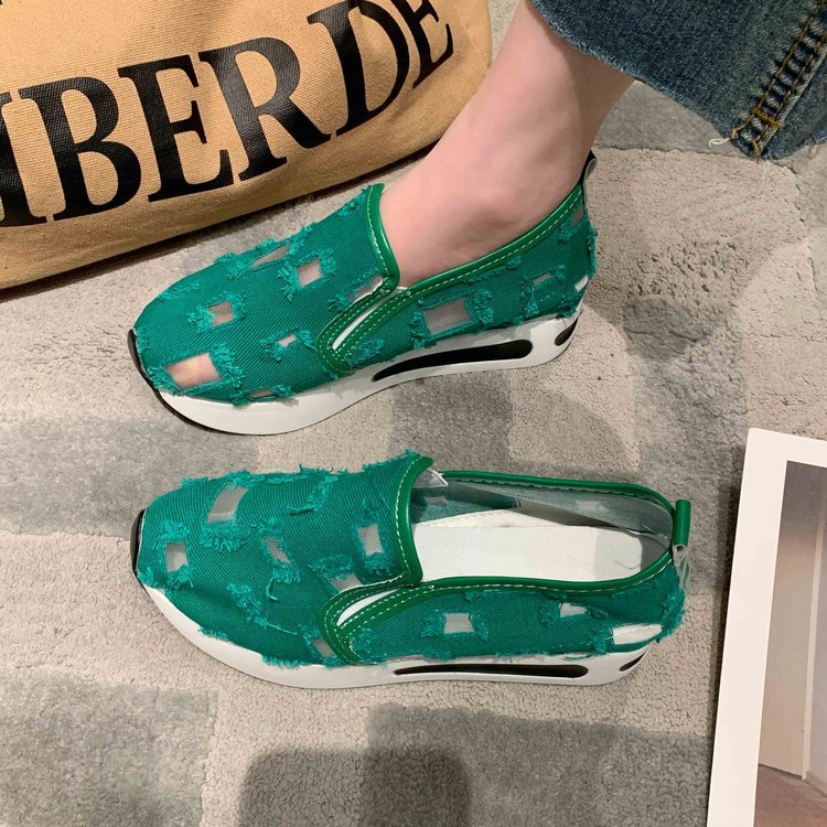 Kvinnors Sneakers Slip-On Andningsbart Material Avslappnad Design 8