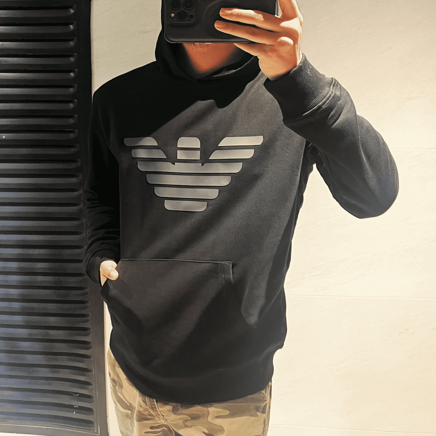 Herr Rundhals Pullover Ribbad 100% Bomull-1