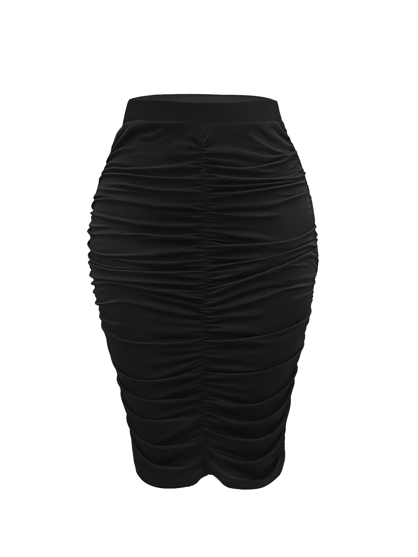 Kvinnors Ruffle Tröja Figurpassande Elastisk 7