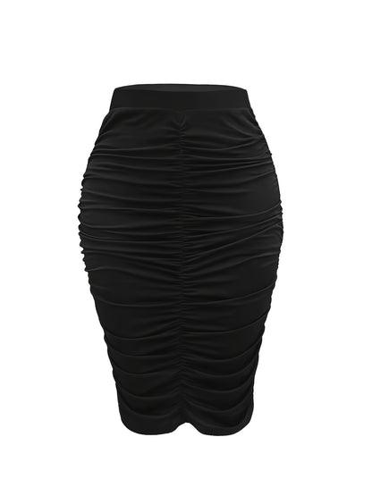 Kvinnors Ruffle Tröja Figurpassande Elastisk 7