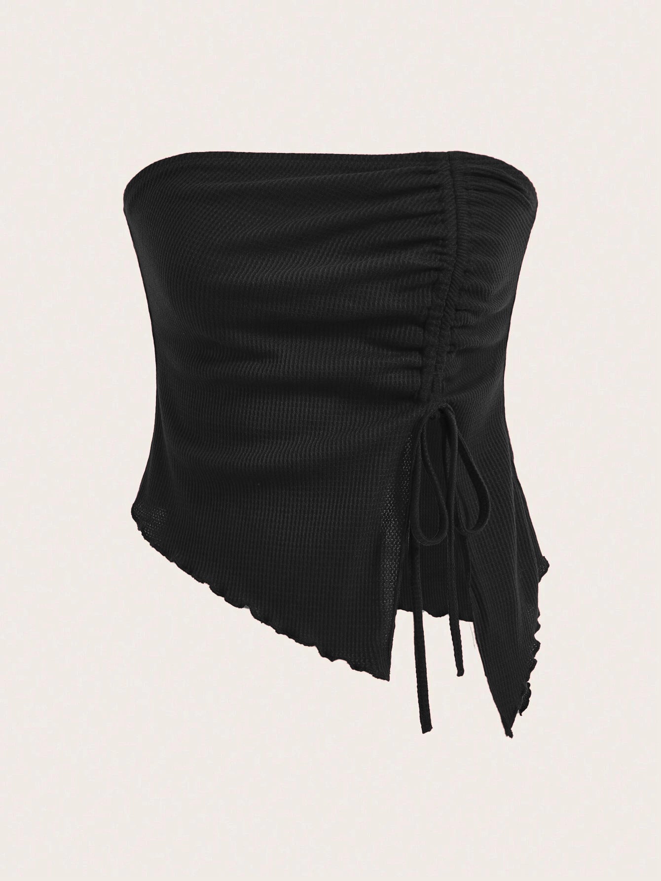 Festtoppar Dam Stropplös Smal Fit Elastiskt Tyg-5