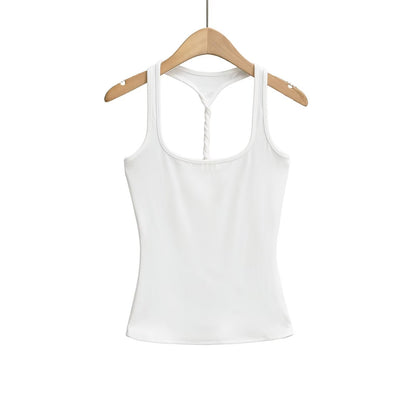 Kvinnors Sporttop Andningsbart Material Innovativ Ryggdesign-5
