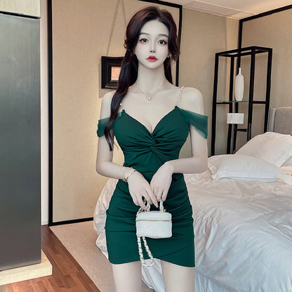 Variant image for Kvinna Bodycon Klänning Off-Shoulder Polyester Elastan-10
