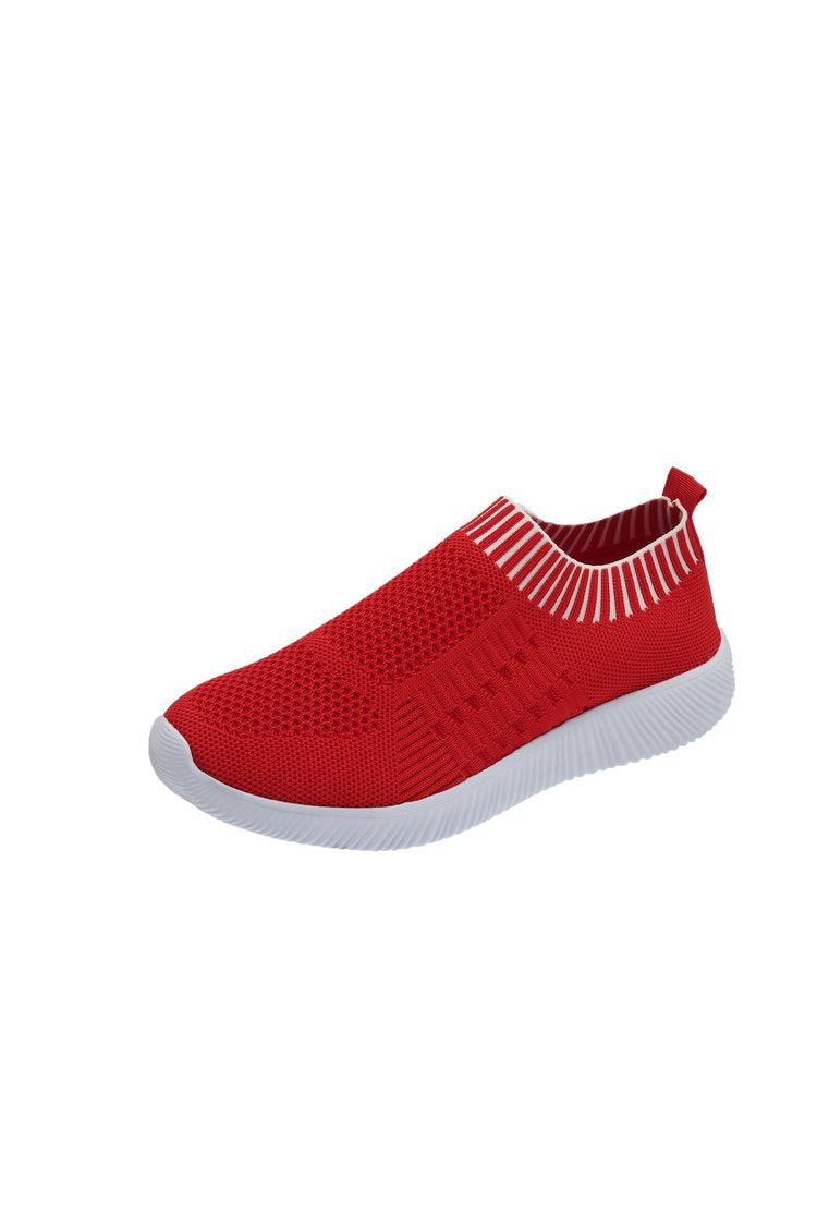 Kvinnors Slip-On Sneakers Sportig Nätmaterial 11