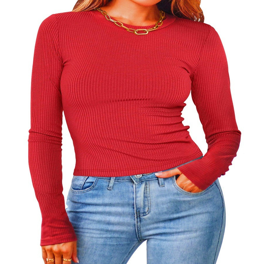 Dam Kort Topp Slim Fit Spandex-5