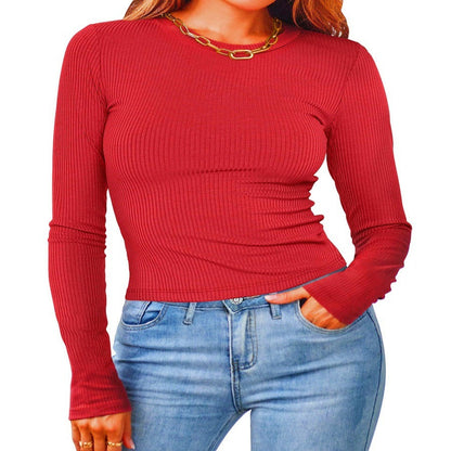 Dam Kort Topp Slim Fit Spandex-5