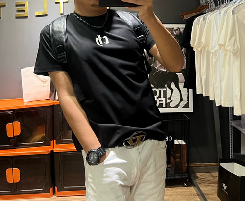 Herr T-shirt Slät Finish Kvalitets Is Silke Bomull-1