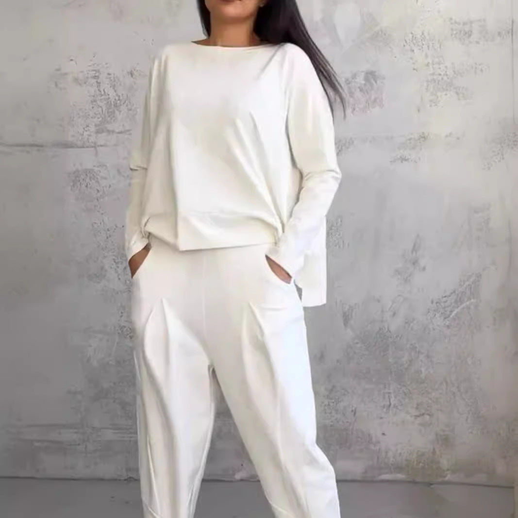 Dam Långärmad Topp Pendlarstil Polyester-3