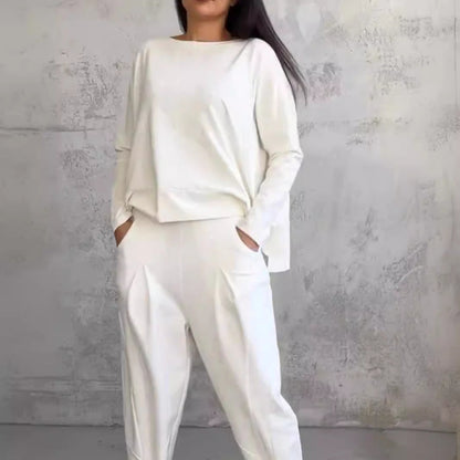 Dam Långärmad Topp Pendlarstil Polyester-3