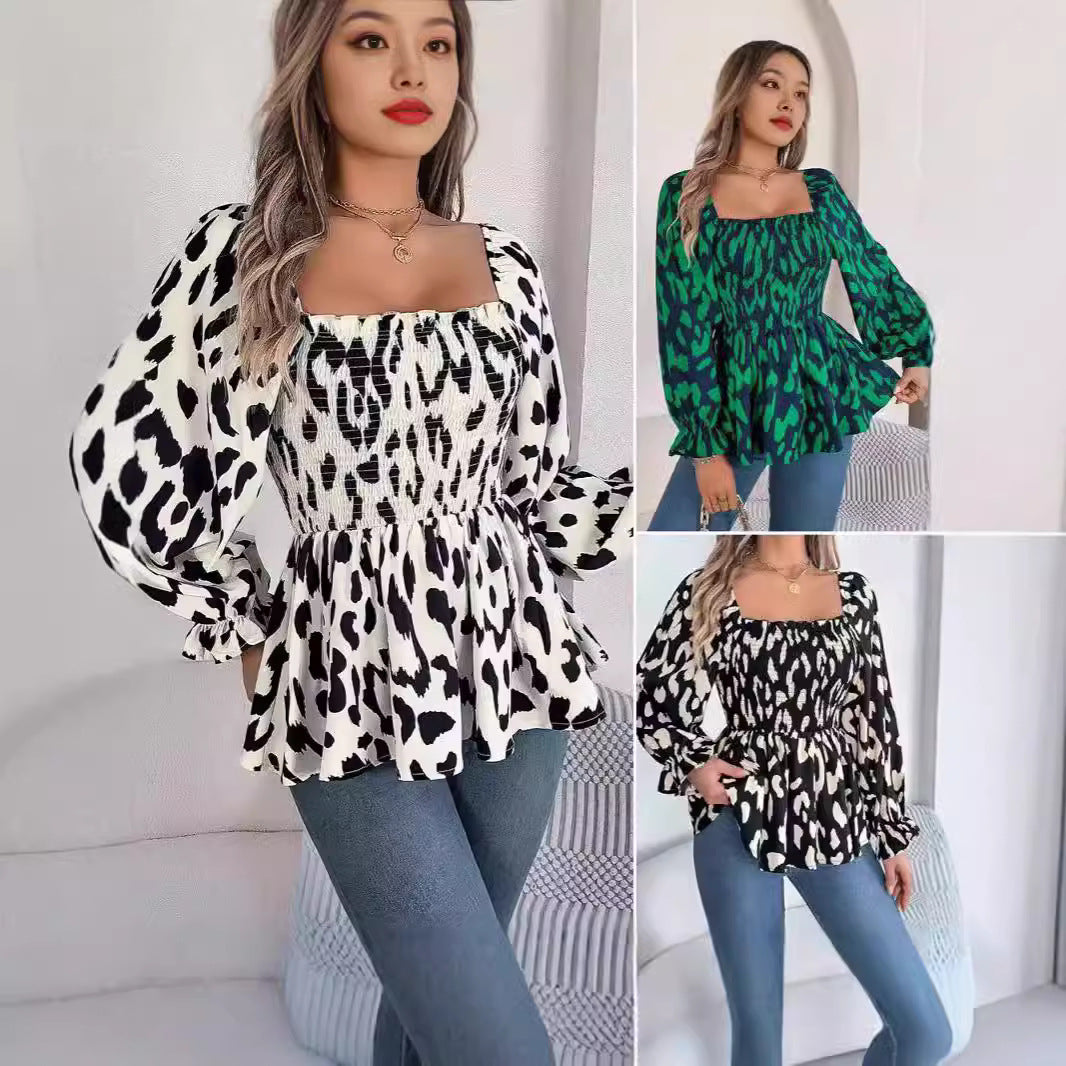 Kvinnors A-line Klänning Snörning Chiffon Blommönster-2