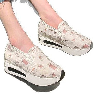 Kvinnors Sneakers Slip-On Andningsbart Material Avslappnad Design 6
