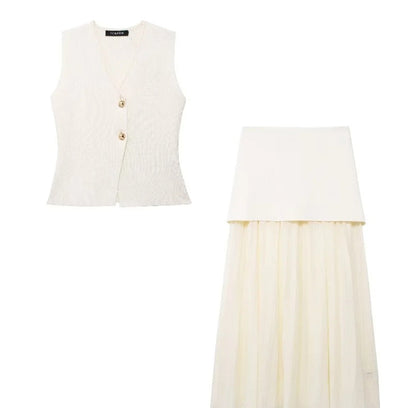 Variant image for Kjol Dam Elegant Rynkdesign Flödande Material-2