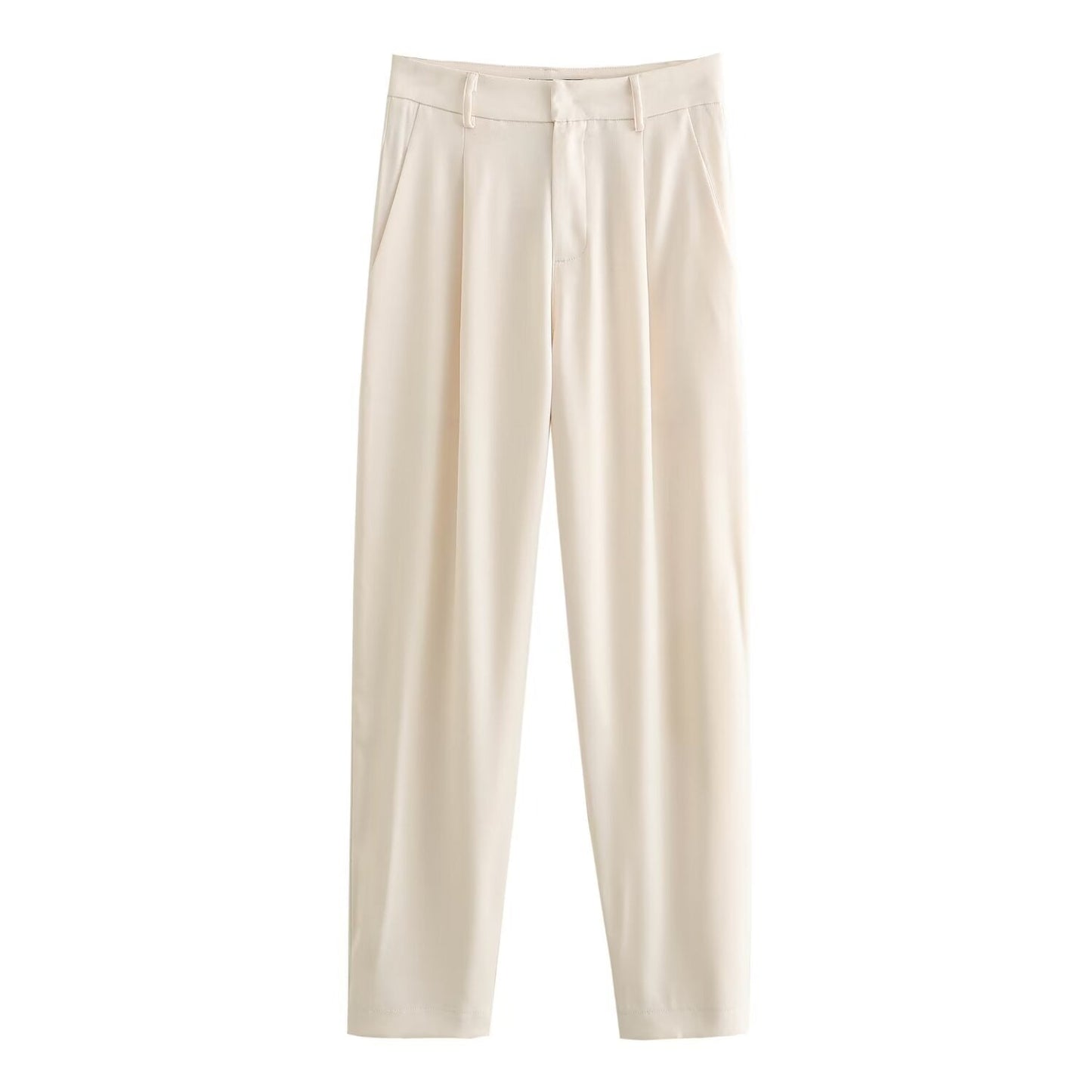 Damjacka Hög Midja Enknapps Polyester Långärmad Jacka för Dam-3