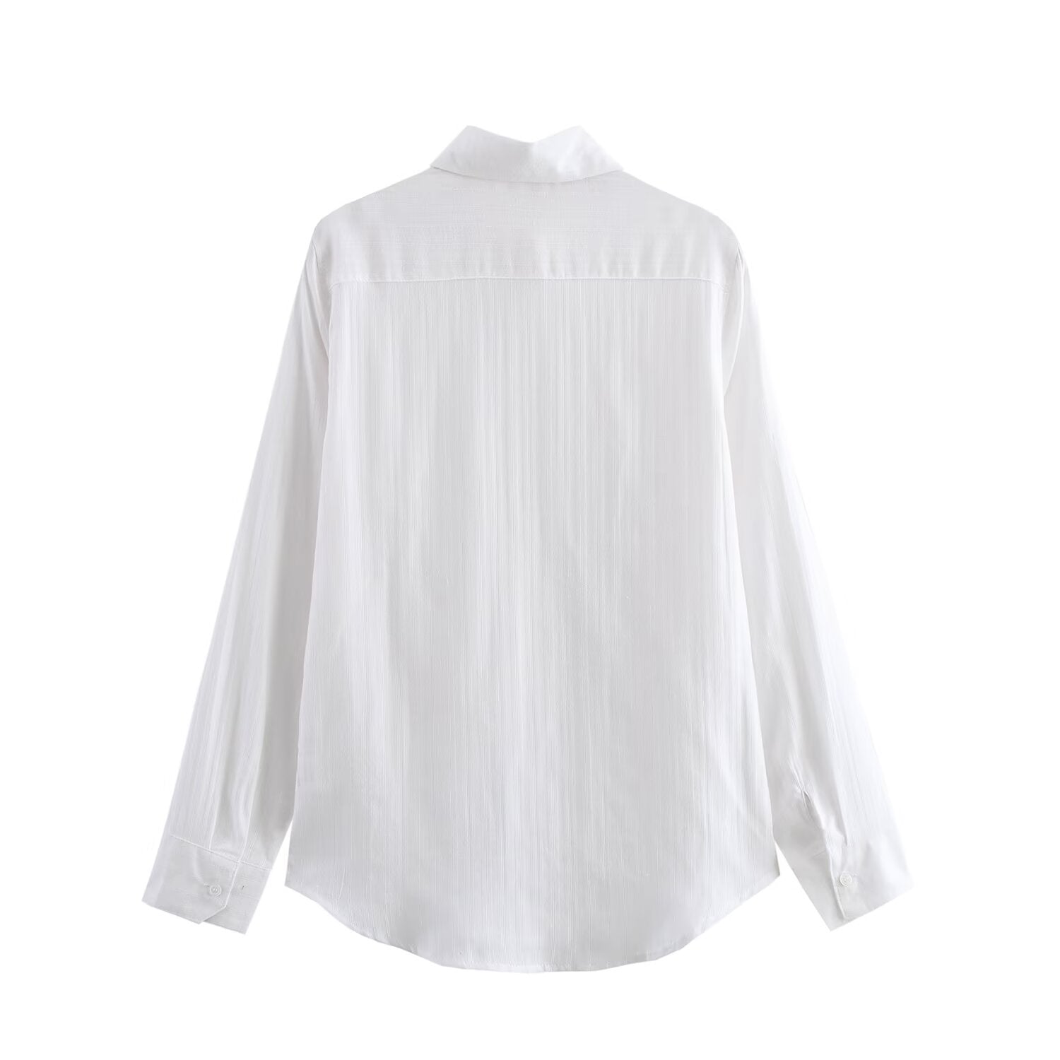 Herrskjorta Polokrage Avslappnad Polyester Patchwork-3