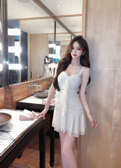 Kvinnors Bodycon Klänning Off-Shoulder Kort Polyester Elastan-4