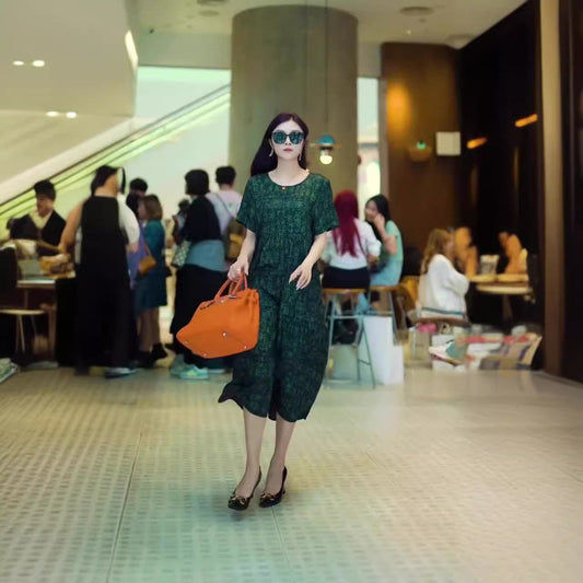 Kvinna Lång Klänning A-Linjeformad Polyester-1