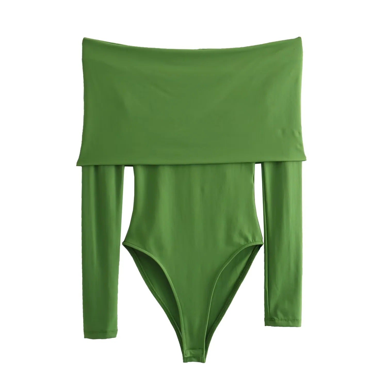 Kvinnors Bodysuit Utanför Axlarna med Långa Ärmar – Elastisk och Mångsidig, Perfekt för Vardag och Fest 4