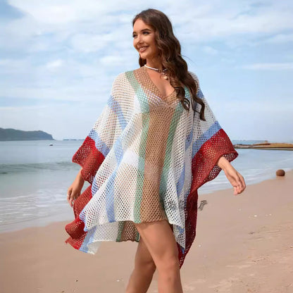 Dam Strandbikini Täckning Klänning Löst Passform Akryl-2