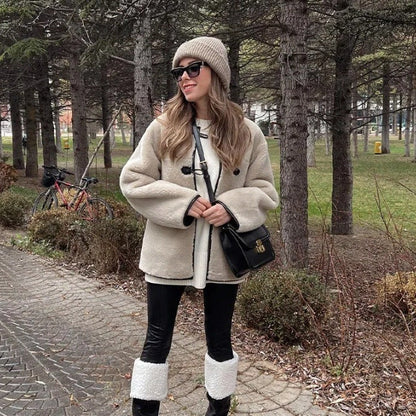 Damen-Steppjacke mit Knopfdetails und großen Taschen – weich und warm, maschinenwaschbar, erhältlich in S-XL 4