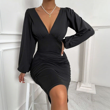 Kvinnors Svart Minikjol Med Konturveck 100% Polyester Elegant Stil-5