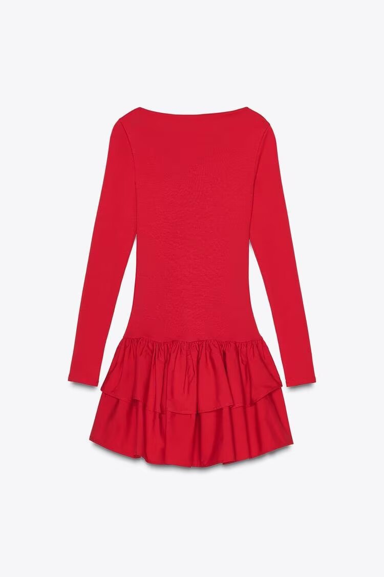 Variant image for Dam Klänning Långa Ärmar Elegant Polyester Fina Dam Klänningar-5