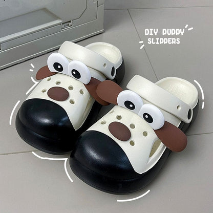 Badskor Dam Djurdesign Lätt Plast med Gummisula för Strand och Pool 3