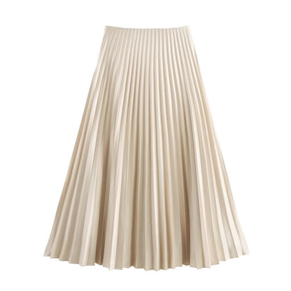 Kvinnors Vikskjol Färgblockering Polyester Elastan-5