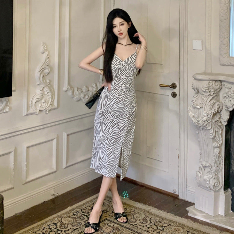 Kvinnors V-Neck Klänning Sammet Långärmad Cardigan Set-4