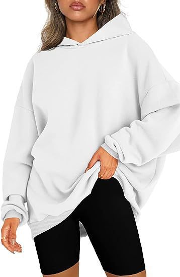 Överdimensionerad Fleecejacka Dam med Huva i Mjuk Polyester – Trendig Patchworkdesign och Långärmad Komfort 8