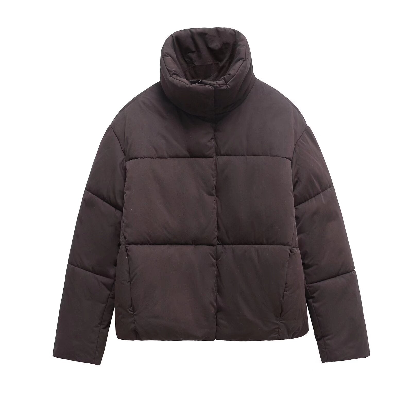 Variant image for Damjacka Kort Stativkrage Bomull Polyester för Streetwear-5