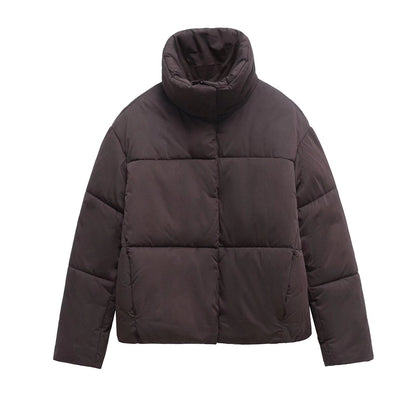 Variant image for Damjacka Kort Stativkrage Bomull Polyester för Streetwear-5