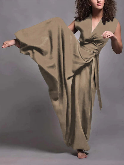 Variant image for Dam Bredbyxor V-ringning Hög Midja Polyester-17