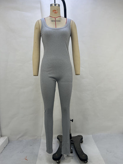 Variant image for Dam Jumpsuit Fyrkantig Halshals Slim Fit Polyester-9