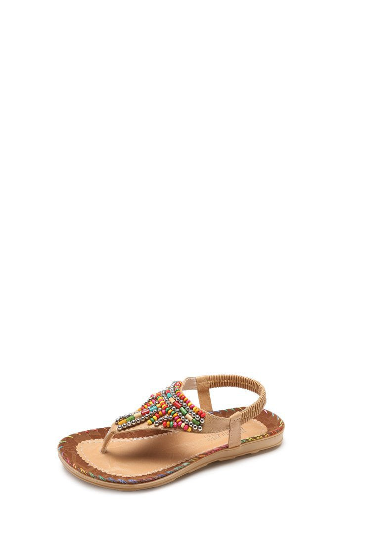 Kvinnors Sandaler med Pärldesign och Lätt Sulkonstruktion – Bekväma och Eleganta för Sommarens Utflykter 7