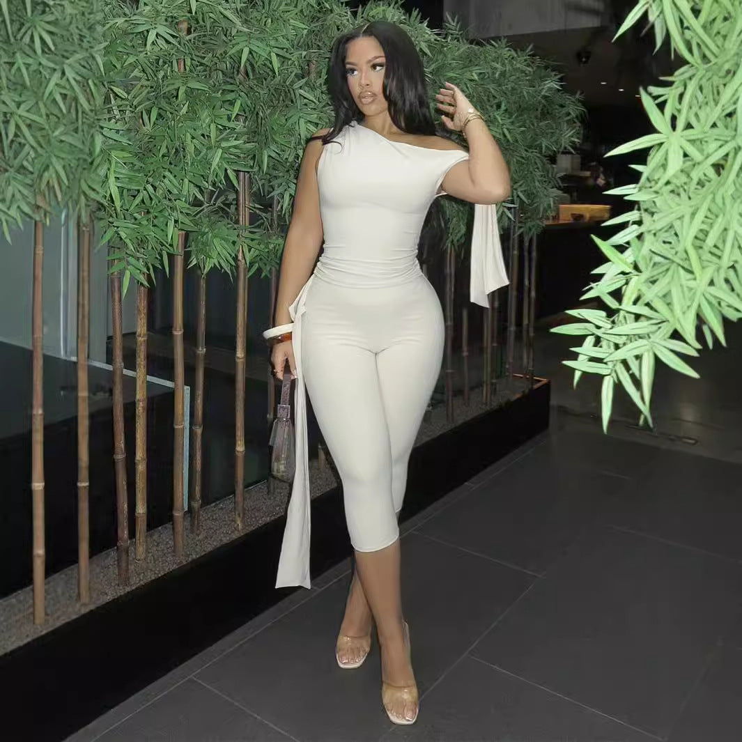 Dam Set Elastisk Snörning Polyester Spandex-3