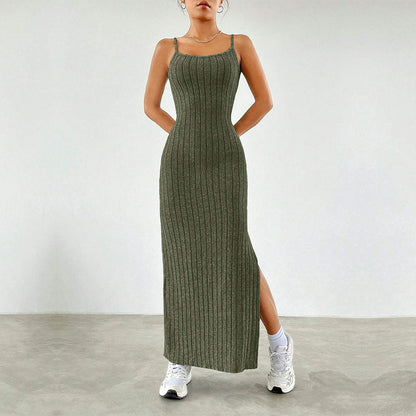 Kvinnors Tvådelad Klänning Slim Fit Långärmad Polyester-4