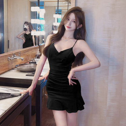 Variant image for Fina Dam Klänningar Mini Bodycon Spaghetti Band Polyester-1