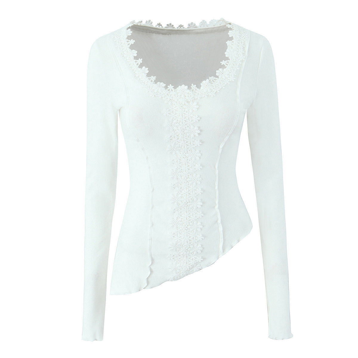 Dam V-ringad Festtopp Polyester för Elegant Look-1