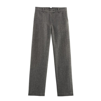 Dam Kostymbyxor Street Fashion Polyester med Patchworkdetaljer 3