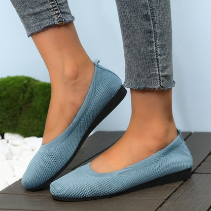 Kvinnors Ballerinas Slip-On Vävt Material med Halkfri Sula 10