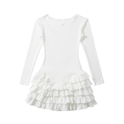 Kvinnors Wrap Klänning Rüsch Detaljer Mjukt Tyg-3