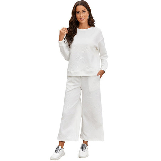 Dam Träningströja Snygg Texturerad Polyester-1